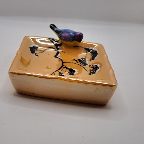 Vintage Ceramic Luster Bird Trinket dish - Picture 11 of 11